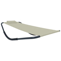 Lettino da Giardino Crema 200x90 cm in Acciaio cod mxl 54945