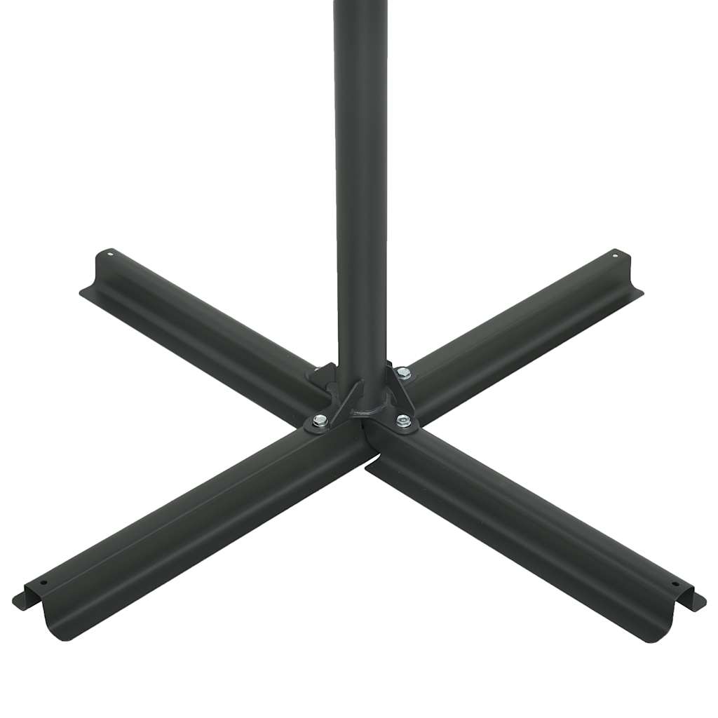 Ombrellone da Esterni Palo in Alluminio 460x270cm Nero 47302