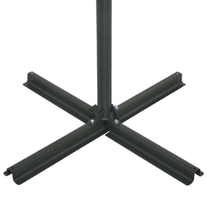 Ombrellone da Esterni Palo in Alluminio 460x270cm Nero 47302