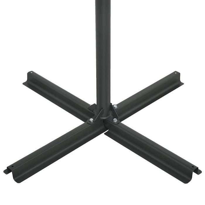 Ombrellone da Esterni Palo in Alluminio 460x270cm Nero 47302