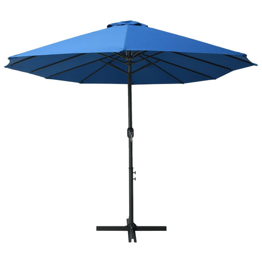 Ombrellone da Esterni Palo in Alluminio 460x270cm Blu 47303