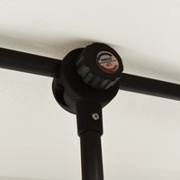 Ombrellone da esterno con palo in alluminio 180 x 130 cm bianco sabbia 02_0008217