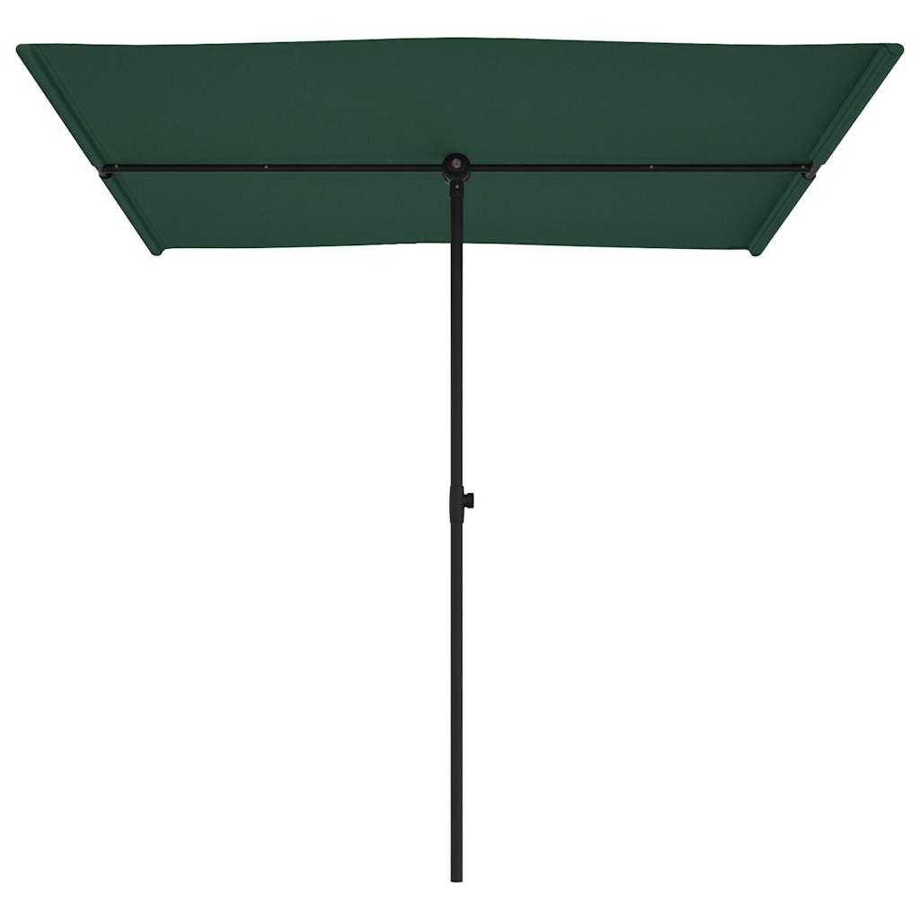 Ombrellone da Giardino con Palo in Alluminio 2x1,5 m Verde 47336