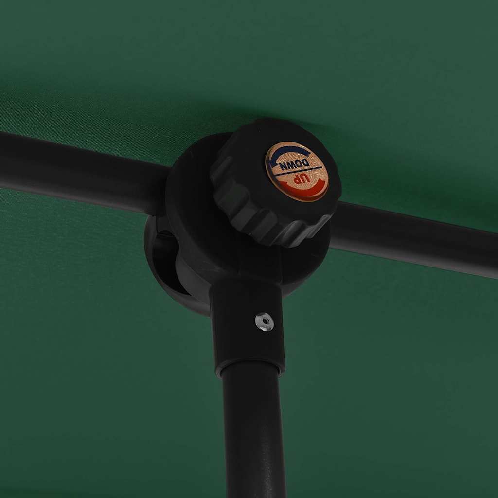 Ombrellone da Giardino con Palo in Alluminio 2x1,5 m Verde 47336