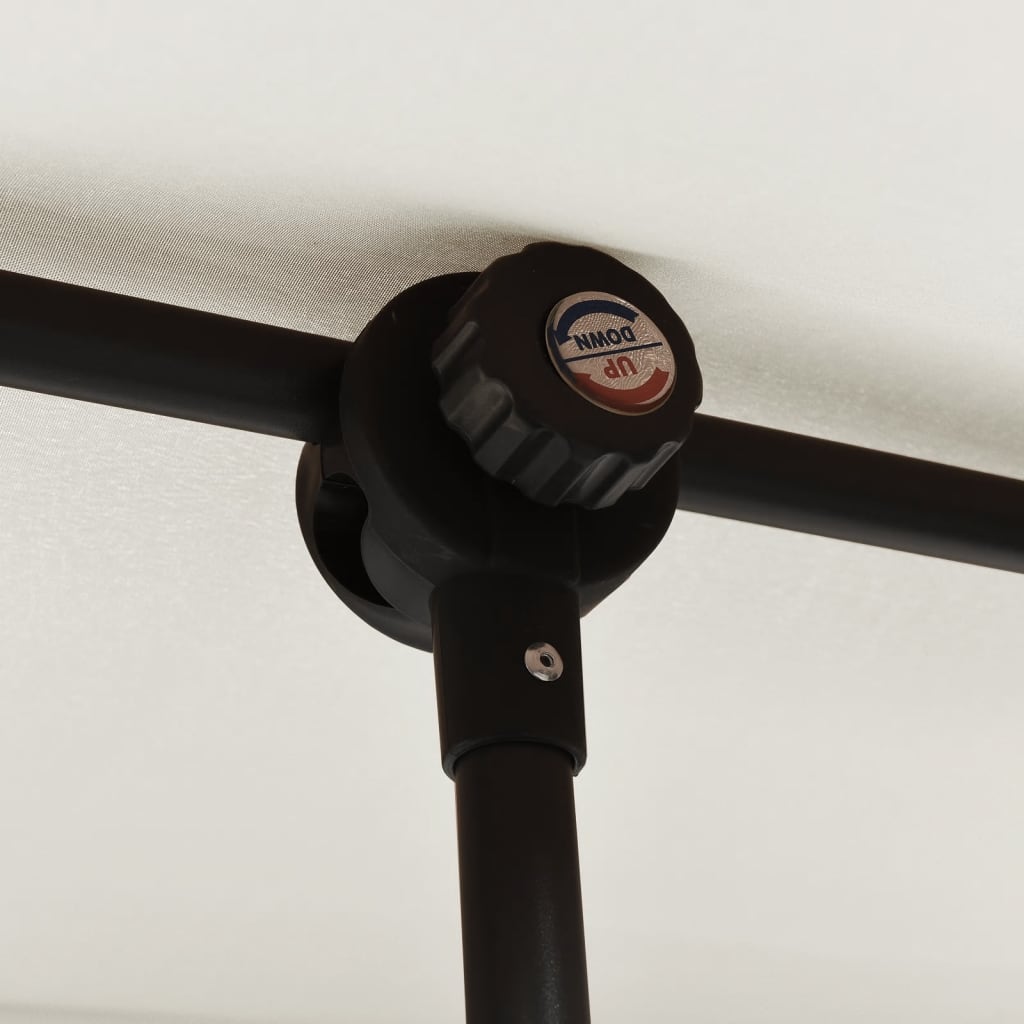 Ombrellone da esterno con palo in alluminio 2 x 1,5 mt bianco sabbia 02_0021267