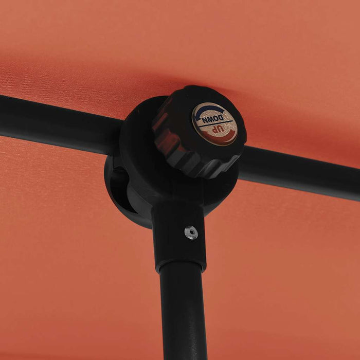 Ombrellone da Esterni con Palo in Alluminio 2x1,5 m Terracotta  cod mxl 60587