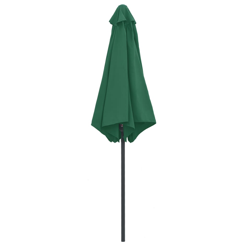 Ombrellone da Giardino con Palo in Alluminio 270x246 cm Verde 47344