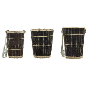 Cesta per Legna con Spallacci 44,5x37x50cm Salice Naturale 286973