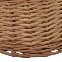 Cesta per Legna con Maniglie 88x57x34cm Salice Naturale cod mxl 43320