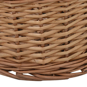 Cesta per Legna con Maniglie 88x57x34cm Salice Naturale 286984