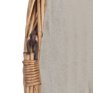 Cesta Legna da Ardere con Manico 61,5x46,5x58cm Marrone Salice cod mxl 25215