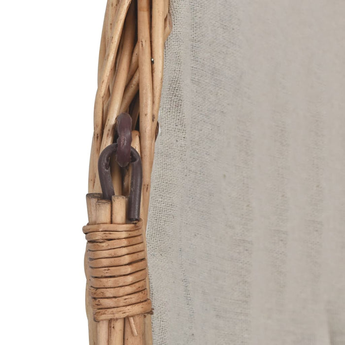 Cesta Legna da Ardere con Manico 61,5x46,5x58cm Marrone Salice cod mxl 25215