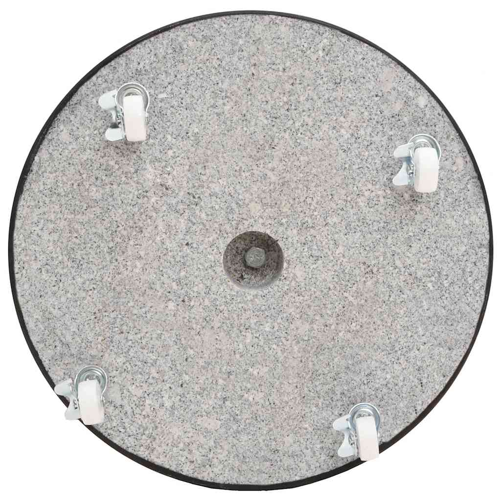 Base per Ombrellone in Granito 30 kg Circolare Nera 48564
