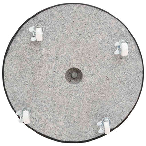 Base per Ombrellone in Granito 30 kg Circolare Nera 48564
