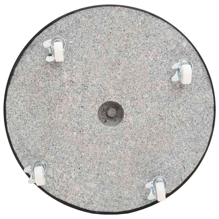 Base per Ombrellone in Granito 30 kg Circolare Nera 48564