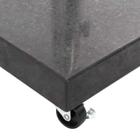 Base per Parasole in Granito 30 kg Quadrata Nera 48565