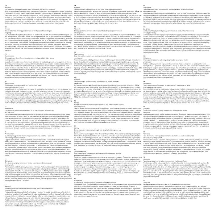 Cyclette Ellittica con Cinghia di Resistenza Bianca 92137