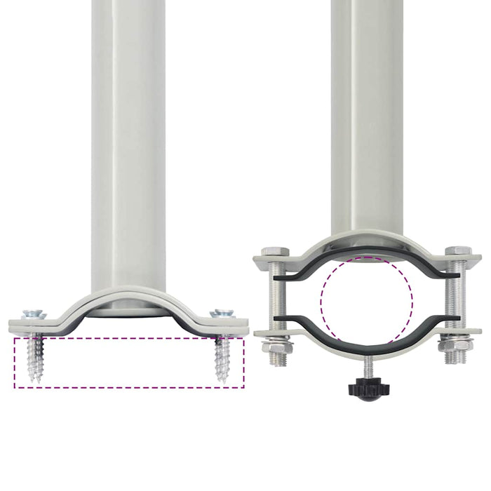 Tenda Laterale Retrattile per Patio 100x300 cm Blu 48341