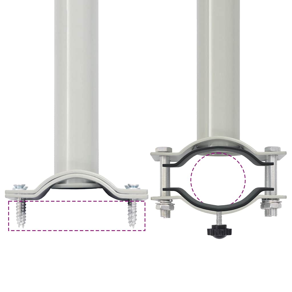 Tenda Laterale Retrattile per Patio 100x300 cm Rossa 48342