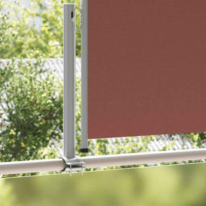 Tenda Laterale Retrattile per Patio 120x300 cm Marrone 48343