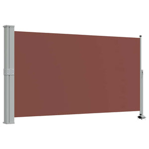 Tenda da Sole Laterale Retrattile per Patio 140x300cm Marrone 48346