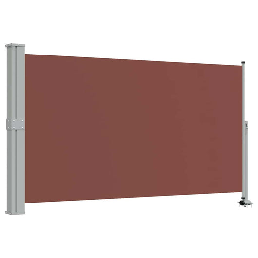 Tenda da Sole Laterale Retrattile per Patio 140x300cm Marrone 48346
