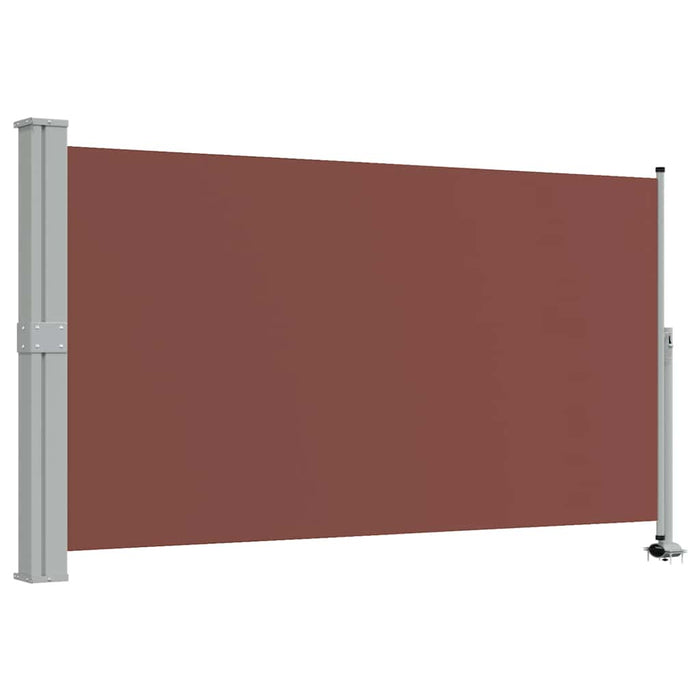 Tenda da Sole Laterale Retrattile per Patio 140x300cm Marrone 48346