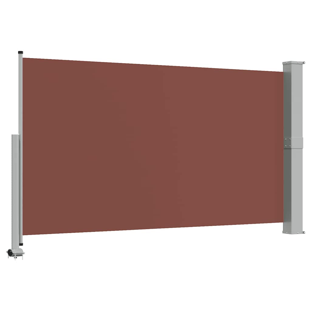 Tenda da Sole Laterale Retrattile per Patio 140x300cm Marrone 48346