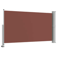Tenda da Sole Laterale Retrattile per Patio 140x300cm Marrone 48346