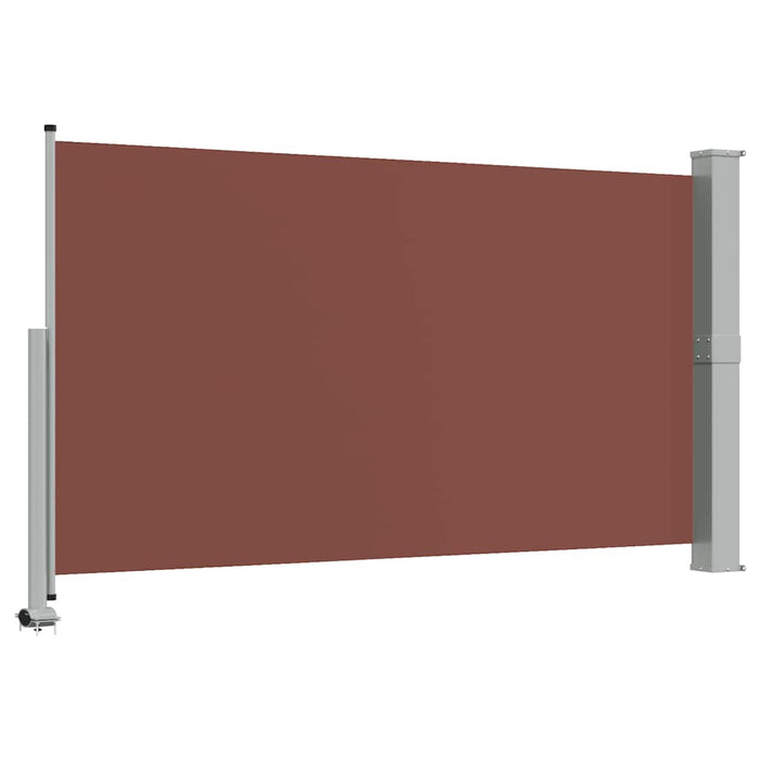 Tenda da Sole Laterale Retrattile per Patio 140x300cm Marrone 48346
