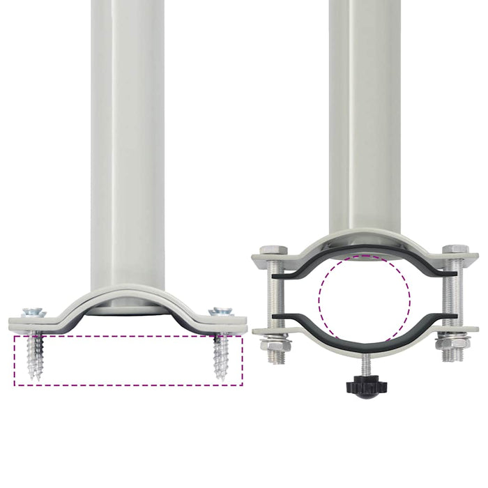 Tenda da Sole Laterale Retrattile per Patio 140x300 cm Blu 48347