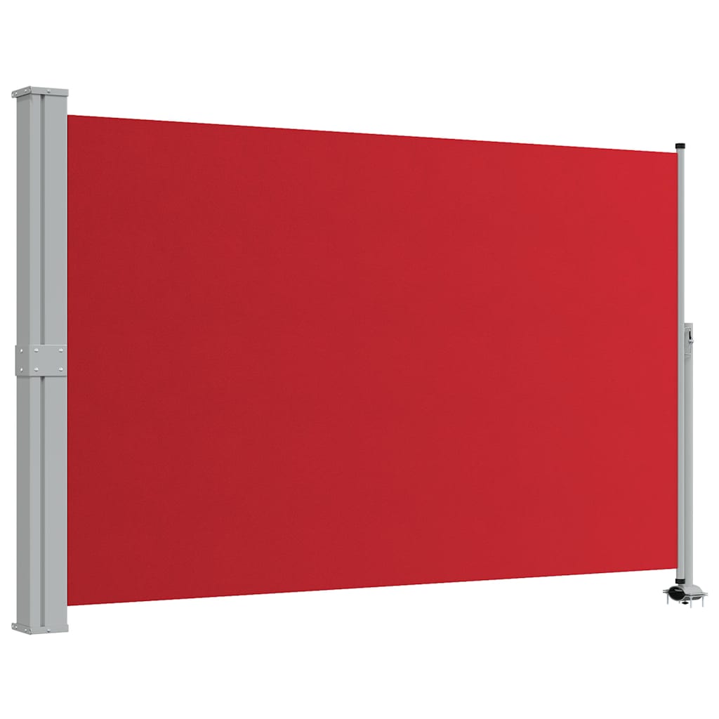 Tenda Laterale Retrattile per Patio 160x300 cm Rossa 48351