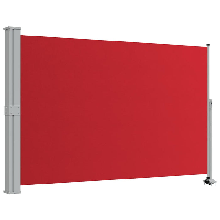 Tenda Laterale Retrattile per Patio 160x300 cm Rossa 48351