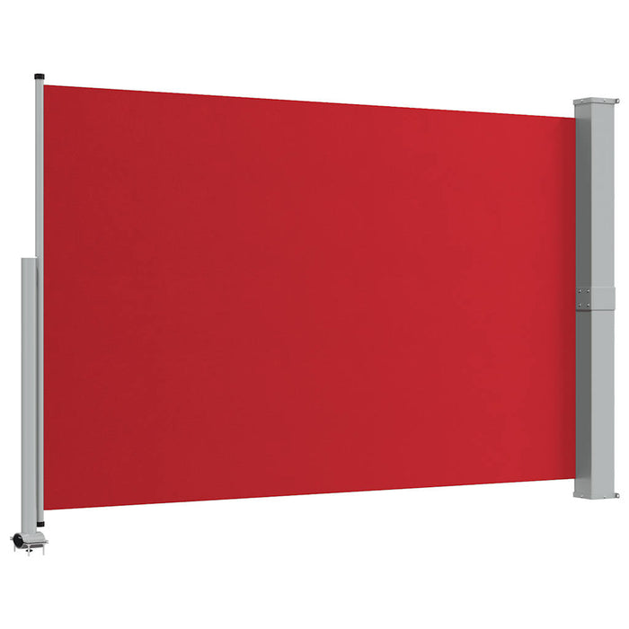 Tenda Laterale Retrattile per Patio 160x300 cm Rossa 48351