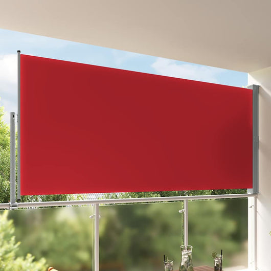 Tenda Laterale Retrattile per Patio 160x300 cm Rossa 48351