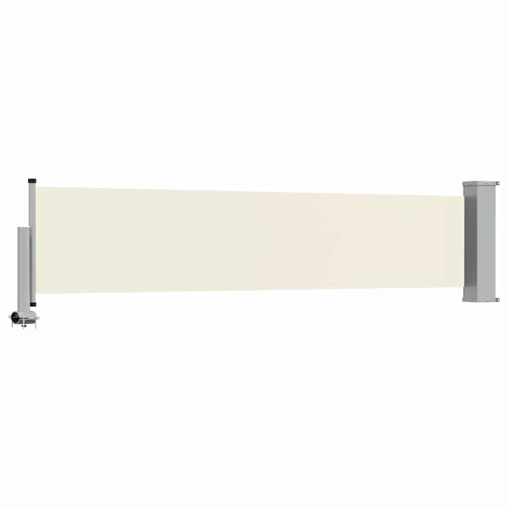 Tenda Laterale Retrattile per Patio 60x300 cm Crema 48353