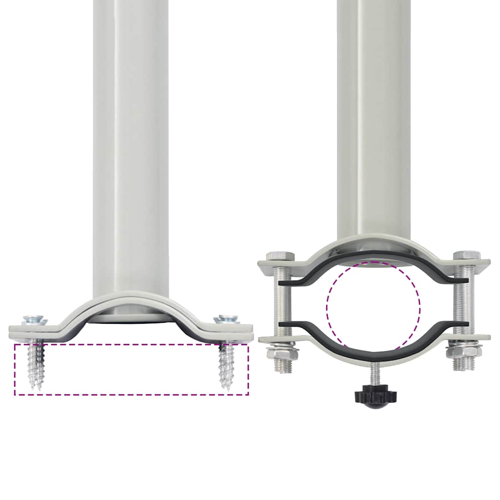 Tenda Laterale Retrattile per Patio 80x300 cm Nera 48358