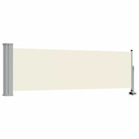 Tenda Laterale Retrattile per Patio 80x300 cm Crema 48359