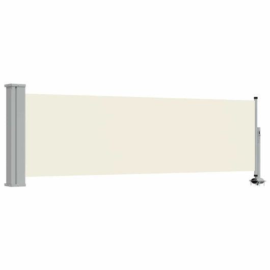 Tenda Laterale Retrattile per Patio 80x300 cm Crema 48359