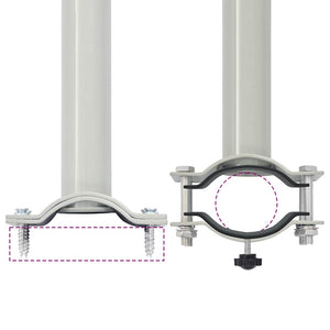 Tenda Laterale Retrattile per Patio 80x300 cm Marrone 48361