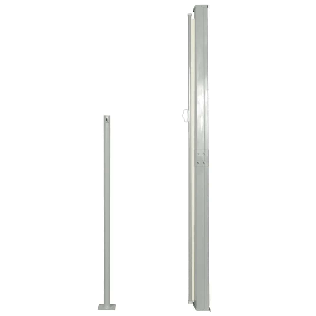 Tenda Laterale Retrattile per Patio 170x300 cm Crema 48365