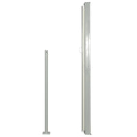 Tenda Laterale Retrattile per Patio 170x300 cm Crema 48365