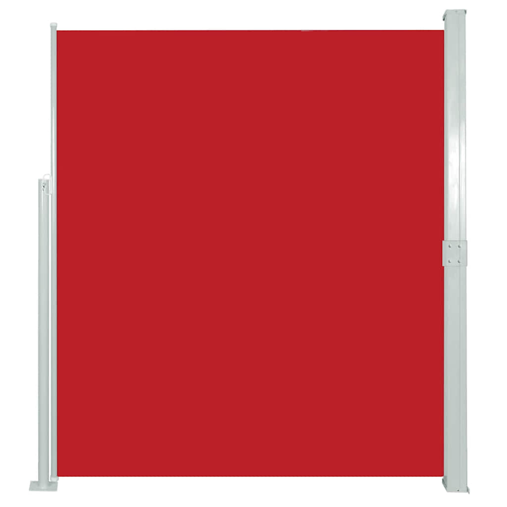Tenda Laterale Retrattile per Patio 170x300 cm Rosso 48367