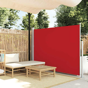 Tenda Laterale Retrattile per Patio 170x300 cm Rosso 48367