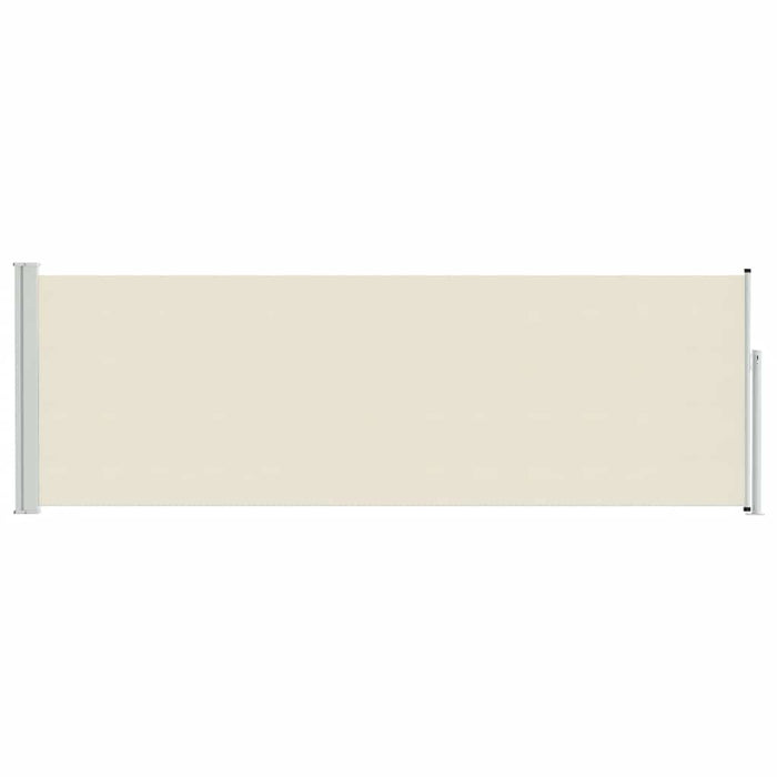 Tenda Laterale Retrattile per Patio 100x300 cm Crema 48371
