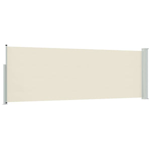 Tenda Laterale Retrattile per Patio 100x300 cm Crema 48371