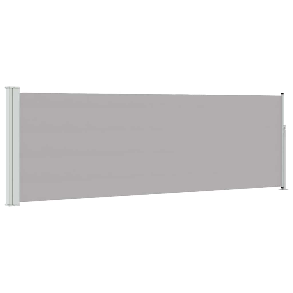 Tenda Laterale Retrattile per Patio 100x300 cm Grigio 48374