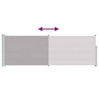 Tenda Laterale Retrattile per Patio 100x300 cm Grigio 48374