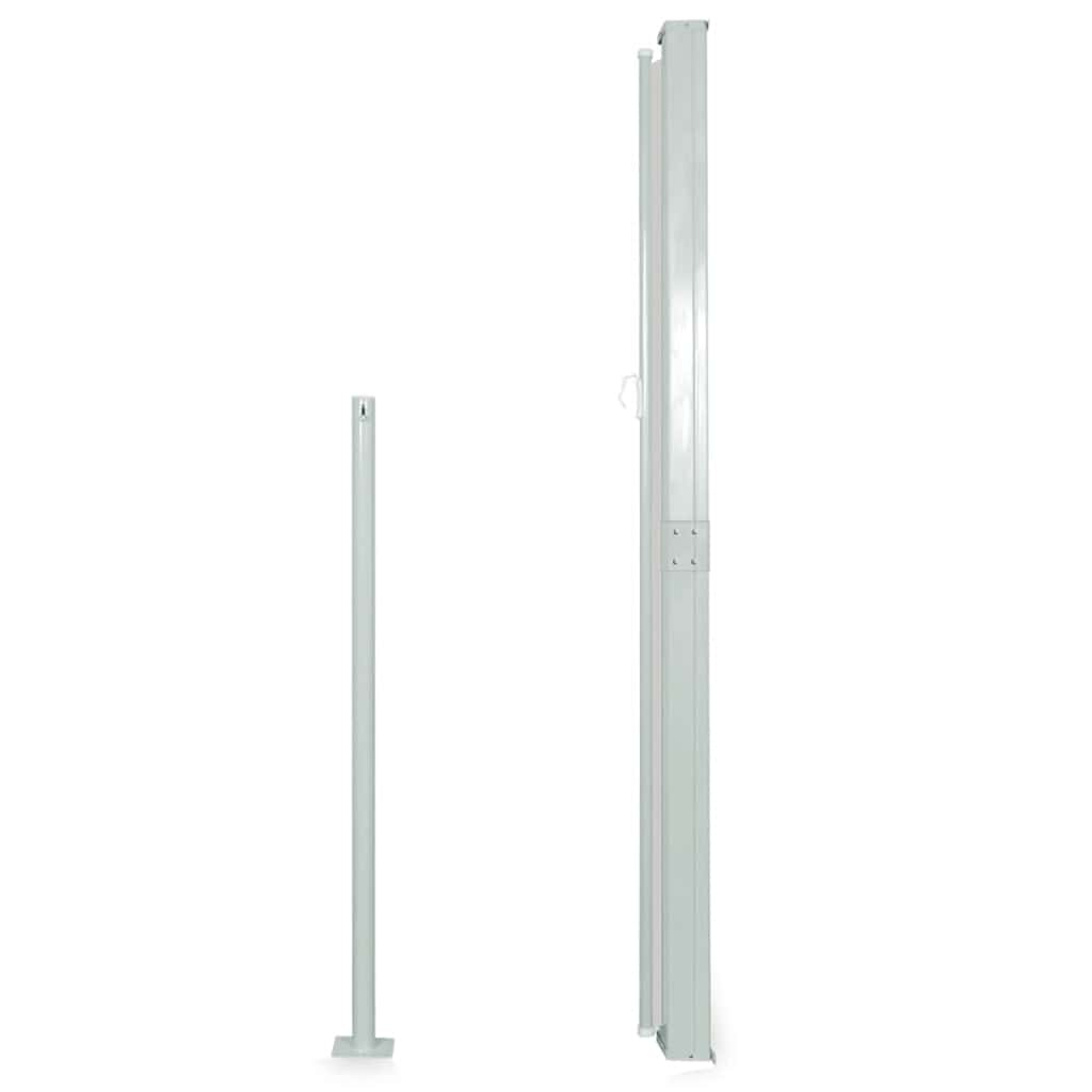 Tenda Laterale Retrattile per Patio 140x500 cm Nera