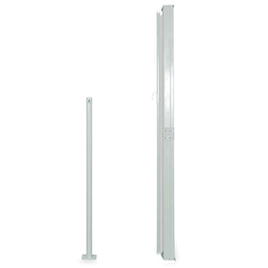 Tenda Laterale Retrattile per Patio 140x500 cm Nera